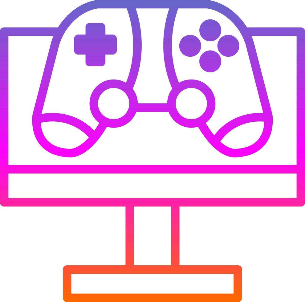 Monitor Screen Vector Icon Design