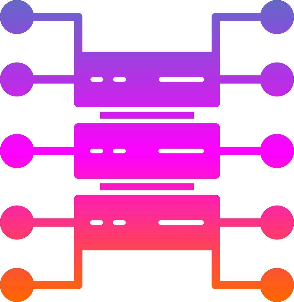 Organizational Structure Vector Icon Design
