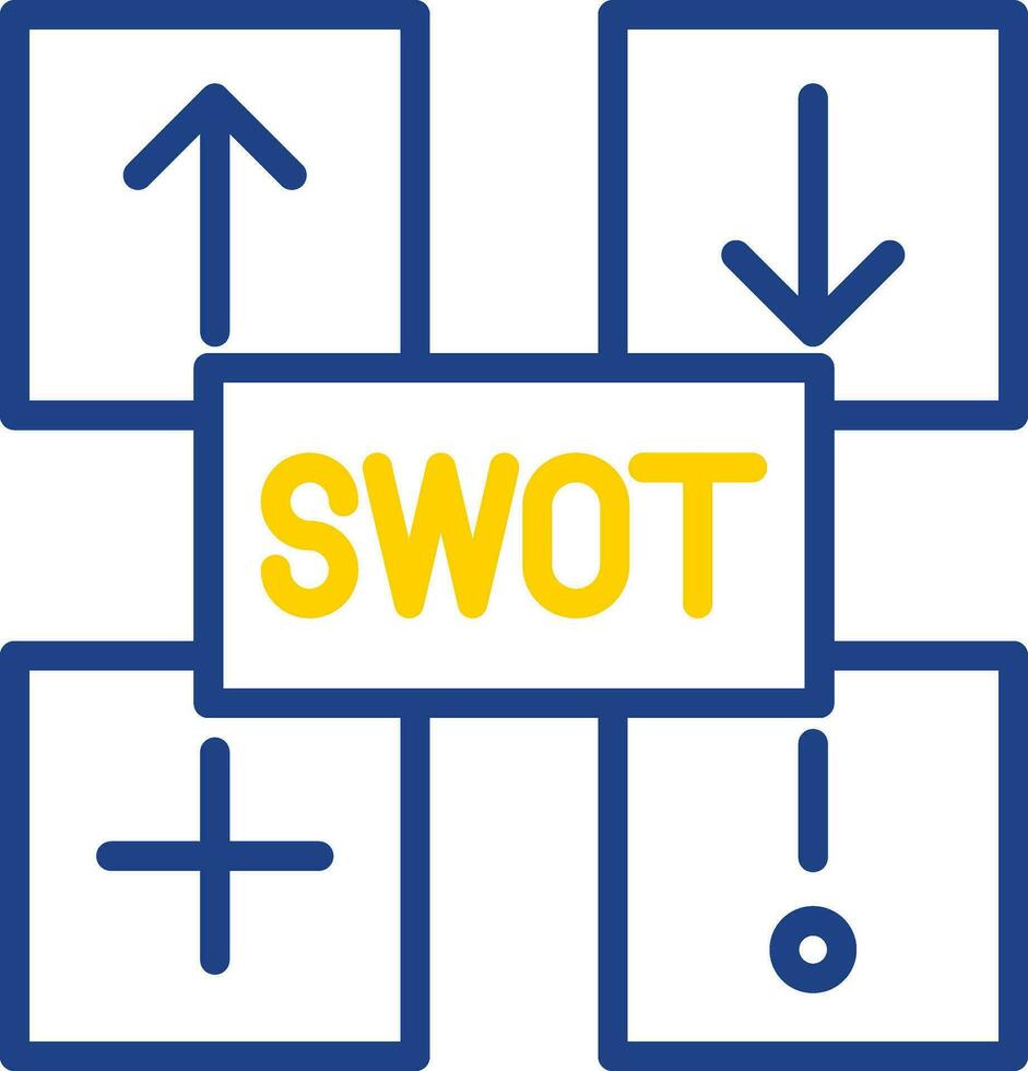 SWOT Analysis Vector Icon Design