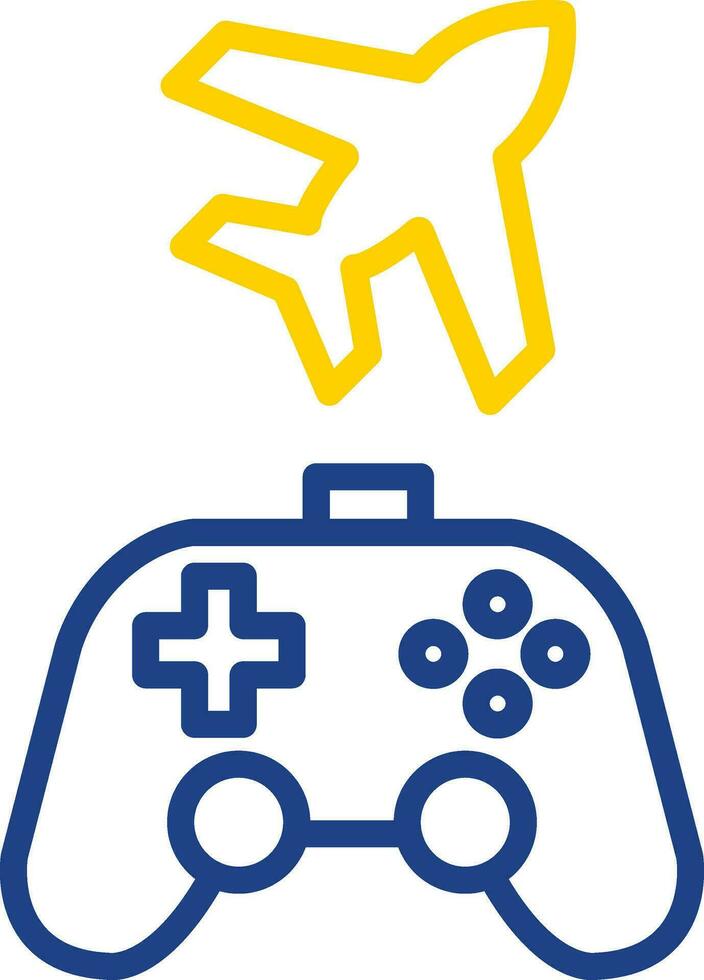 Game plane Vector Icon Design