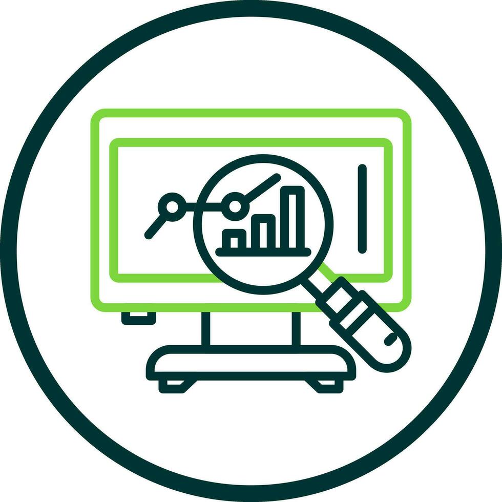 Market Analysis Vector Icon Design
