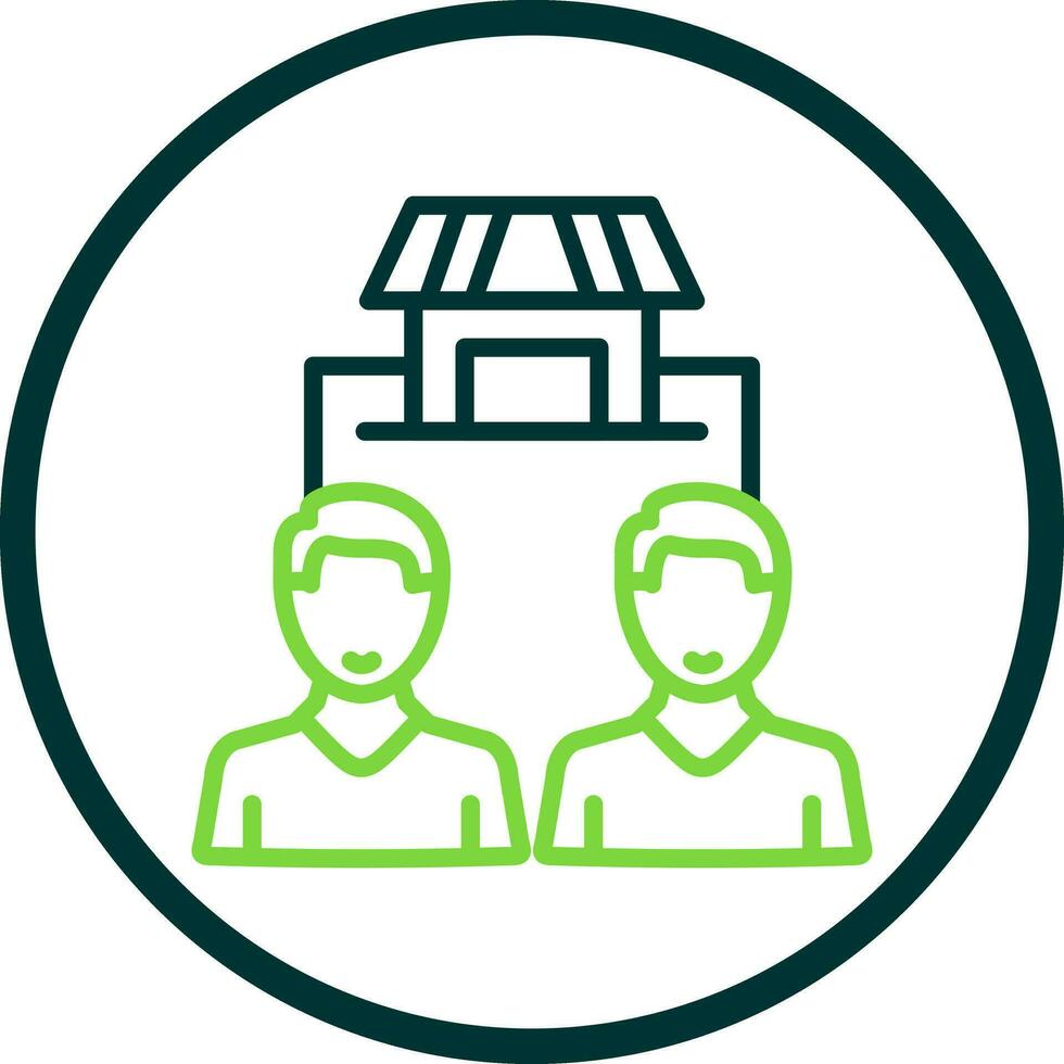 Market Segmentation Vector Icon Design