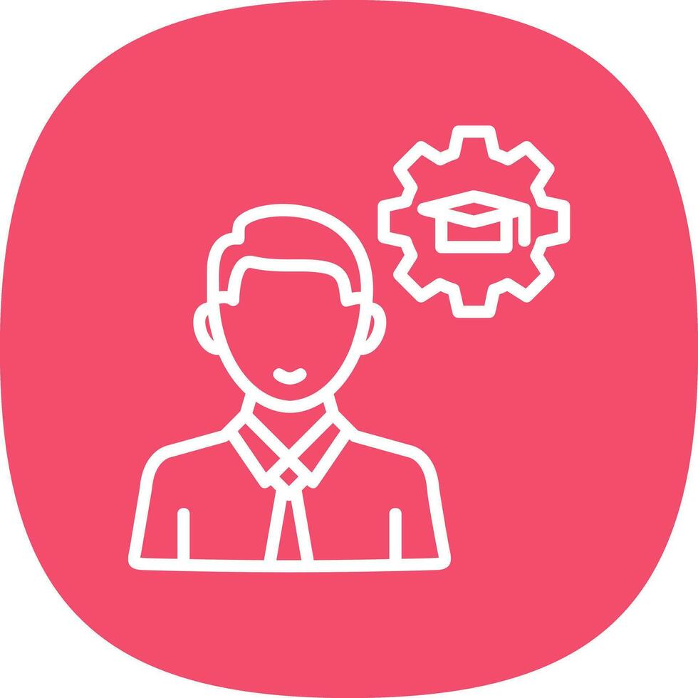 Knowledge Management Vector Icon Design