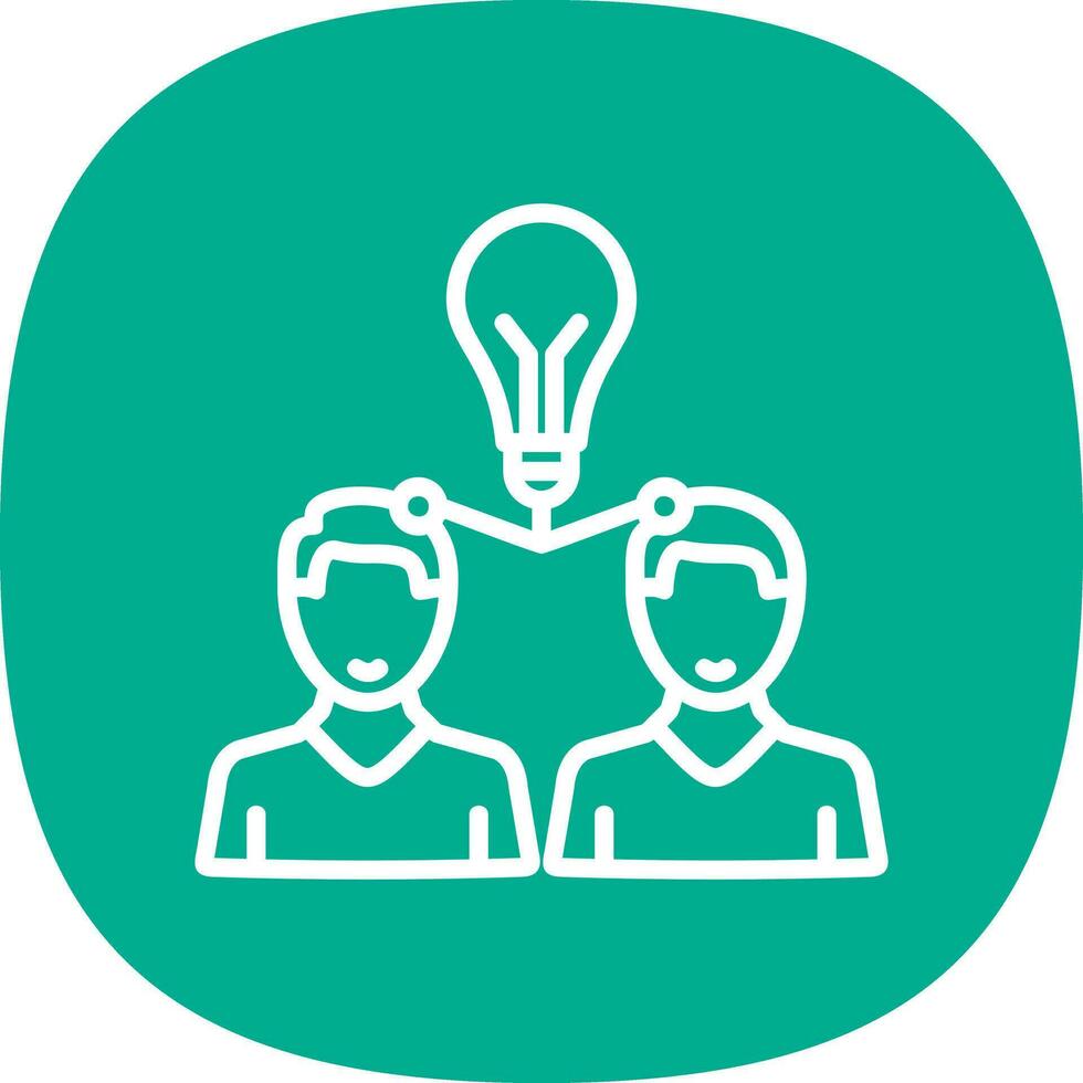 Knowledge Sharing Vector Icon Design