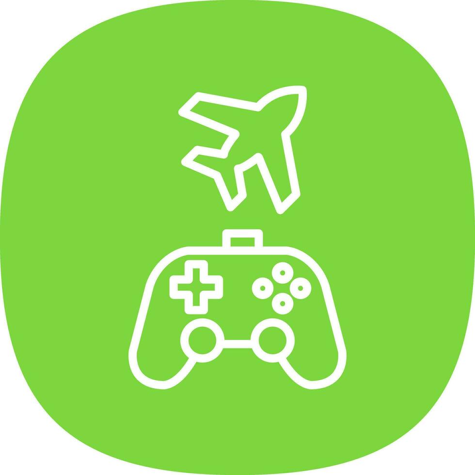 Game plane Vector Icon Design