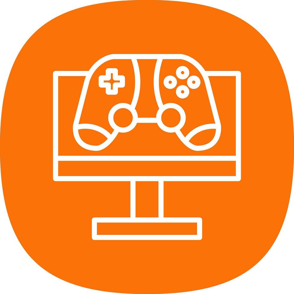 Monitor Screen Vector Icon Design