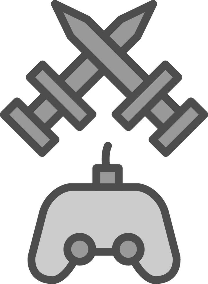 Fighting Game Vector Icon Design