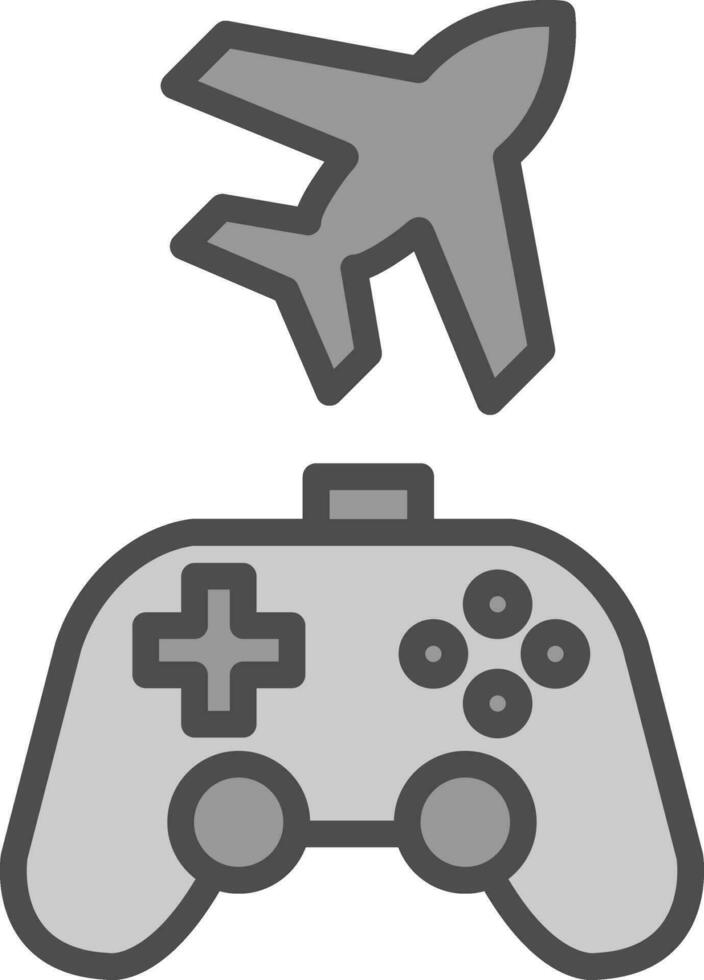 Game plane Vector Icon Design