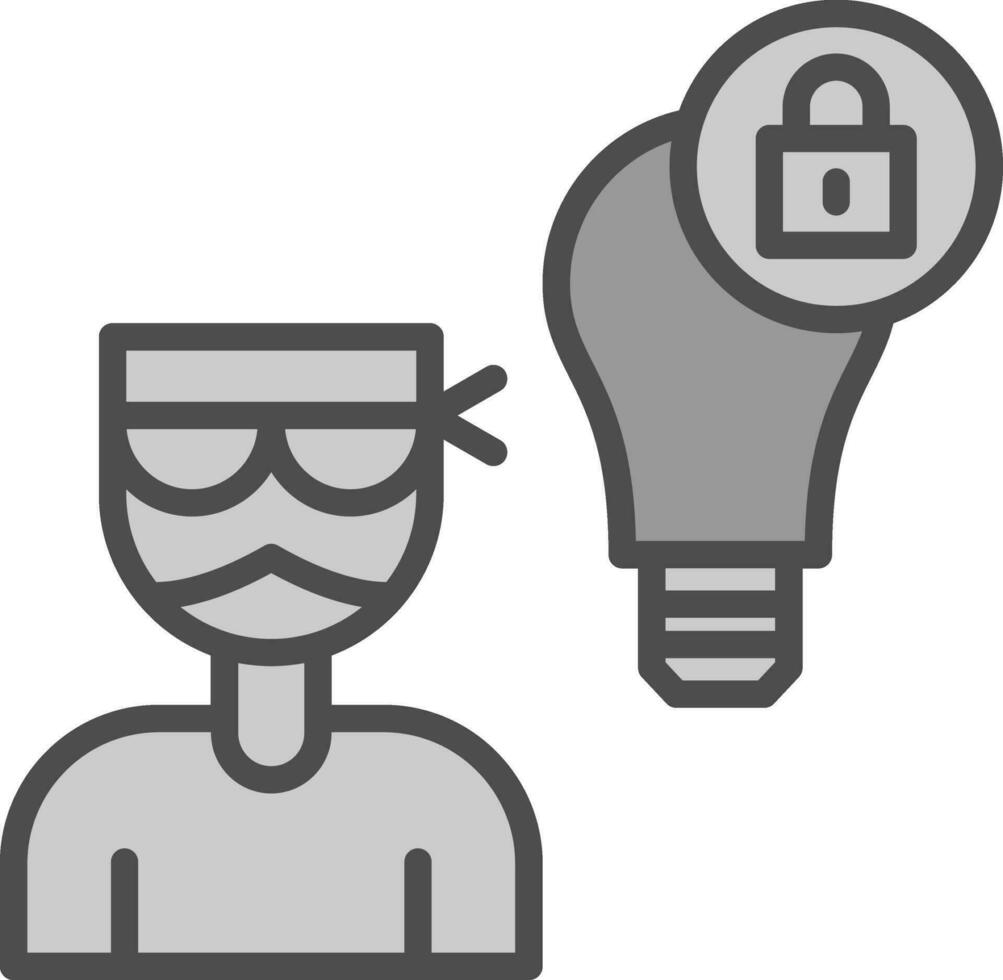Intellectual Property Theft Vector Icon Design