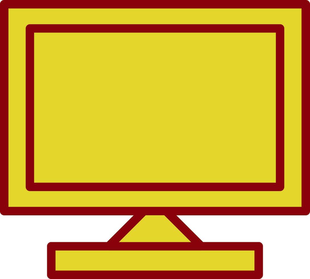 Monitor Screen Vector Icon Design