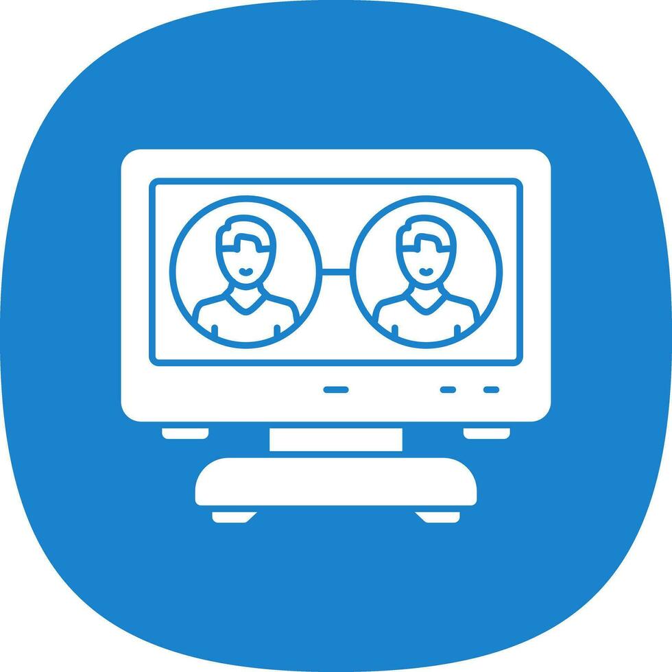 Virtual Team Management Vector Icon Design