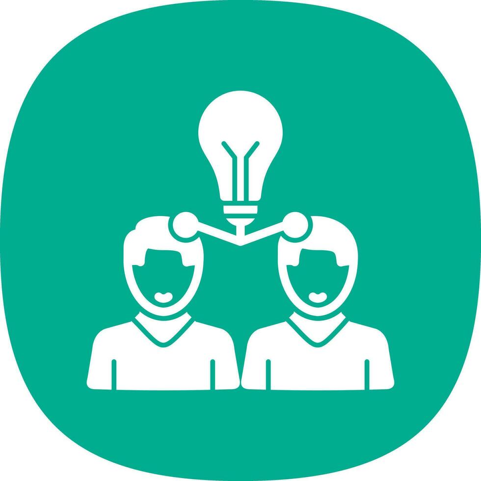 Knowledge Sharing Vector Icon Design