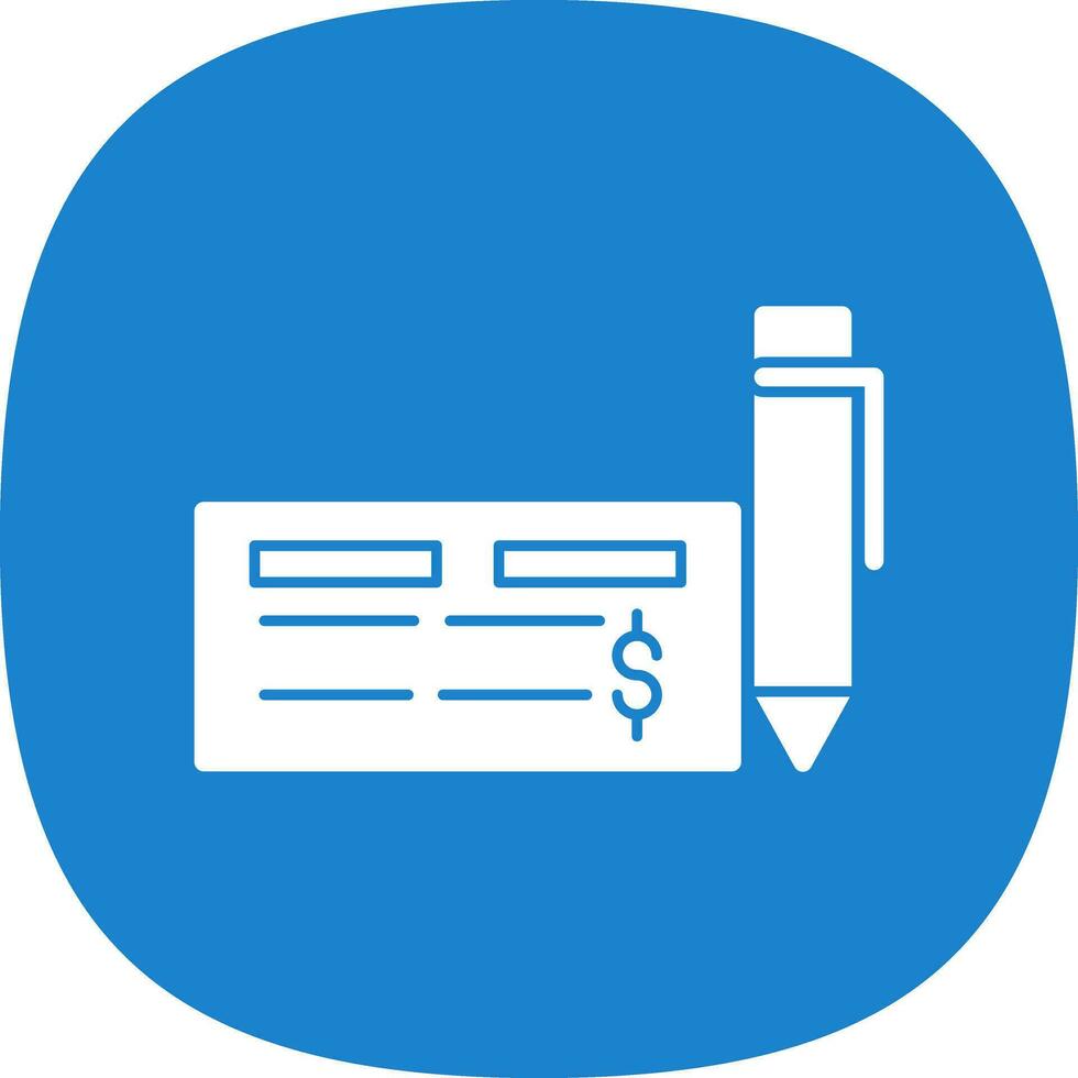 Cheque Vector Icon Design
