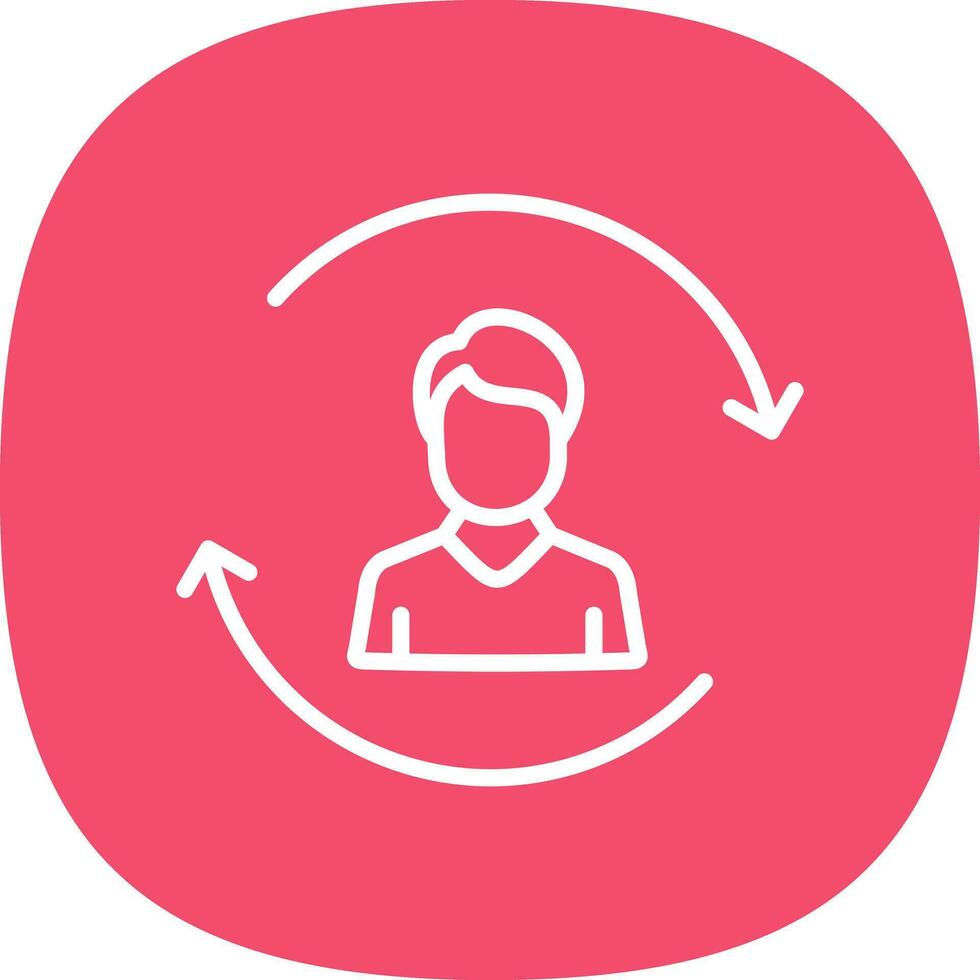 Customer Churn Vector Icon Design