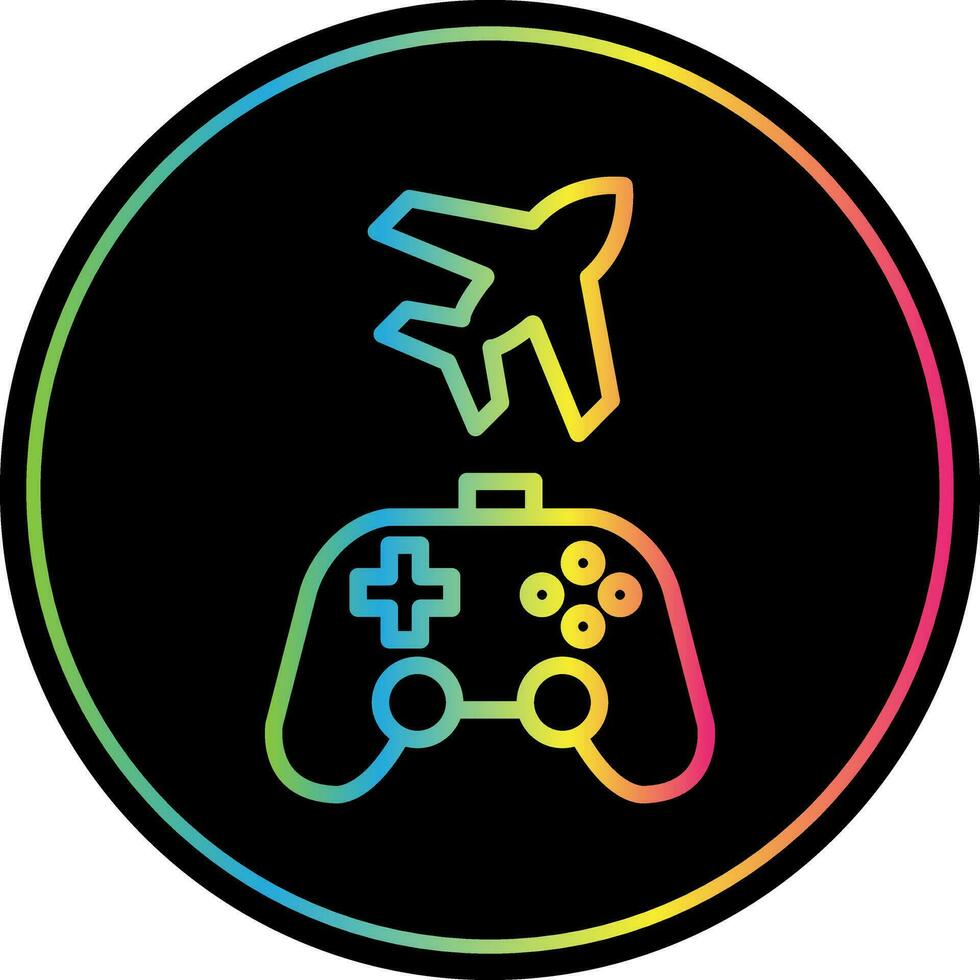 Game plane Vector Icon Design