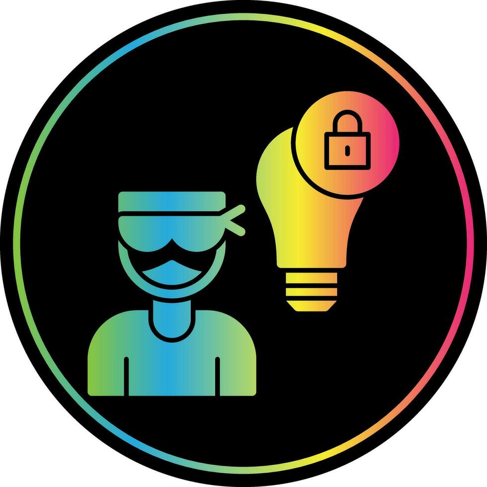 Intellectual Property Theft Vector Icon Design