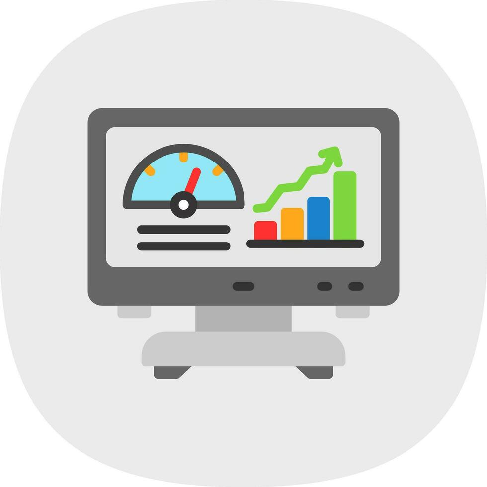 KPI Tracking Vector Icon Design