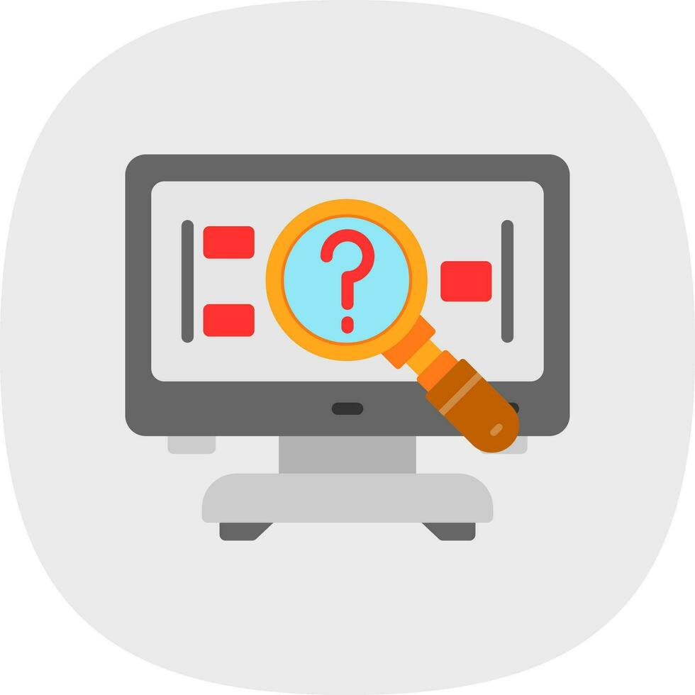 problema enmarcado vector icono diseño