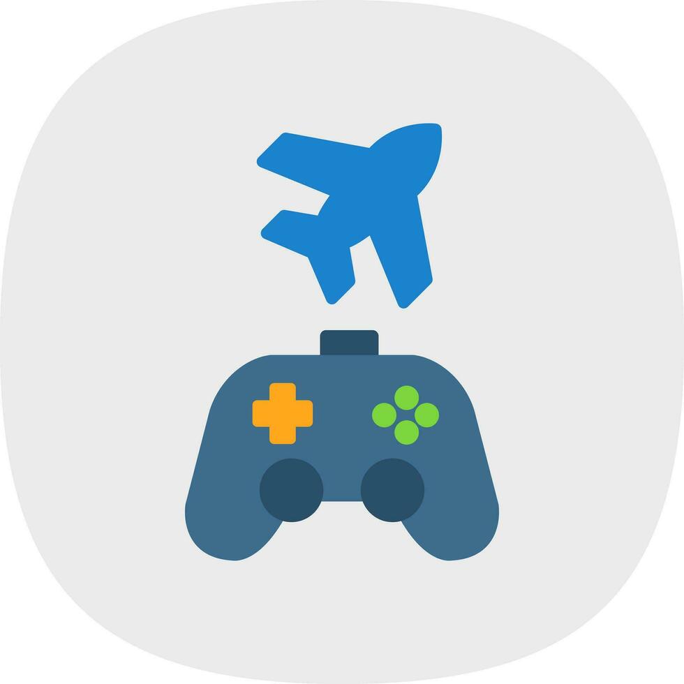 Game plane Vector Icon Design