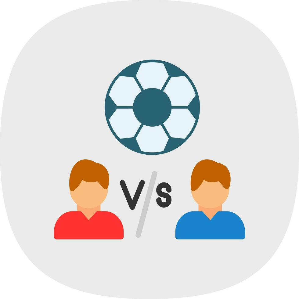 Player Versus Player Vector Icon Design