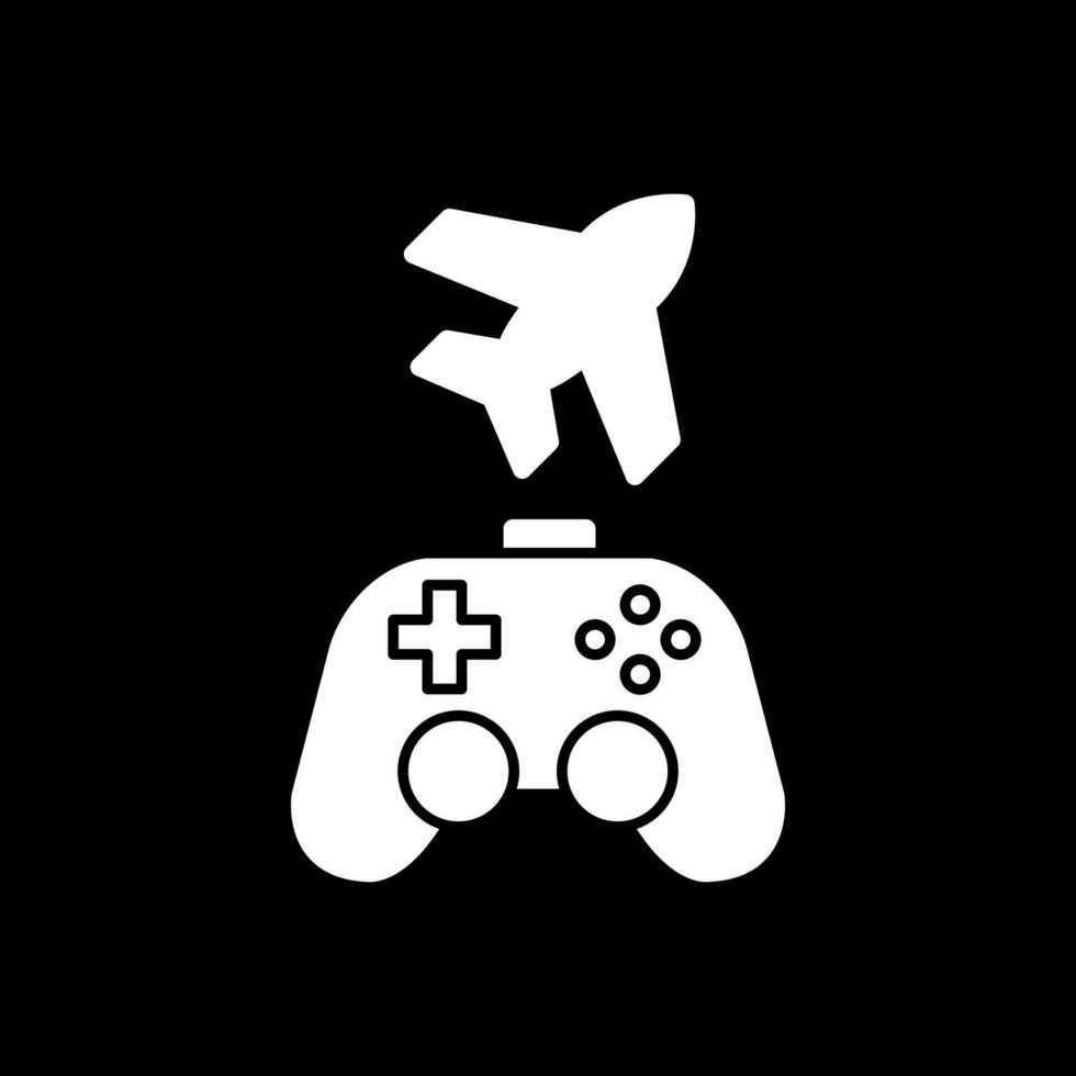 Game plane Vector Icon Design