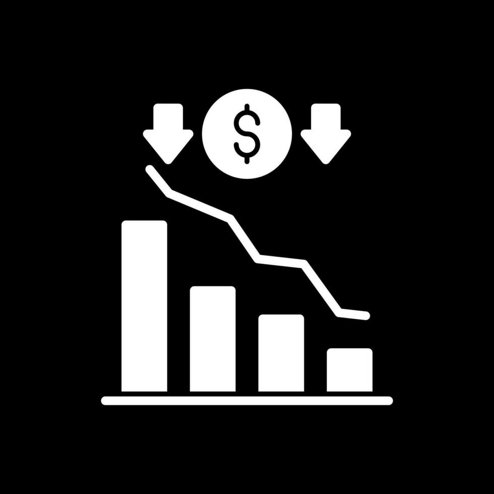 Stock Market Crashes Vector Icon Design