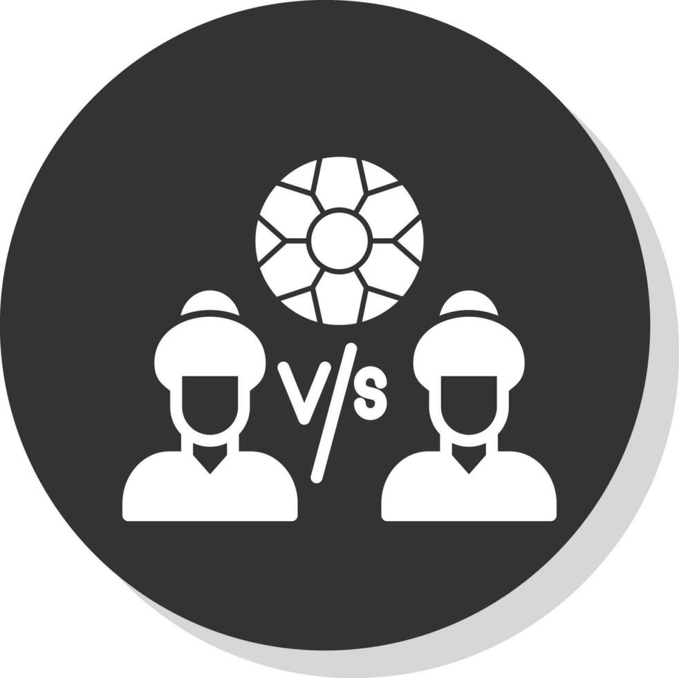 jugador versus jugador vector icono diseño