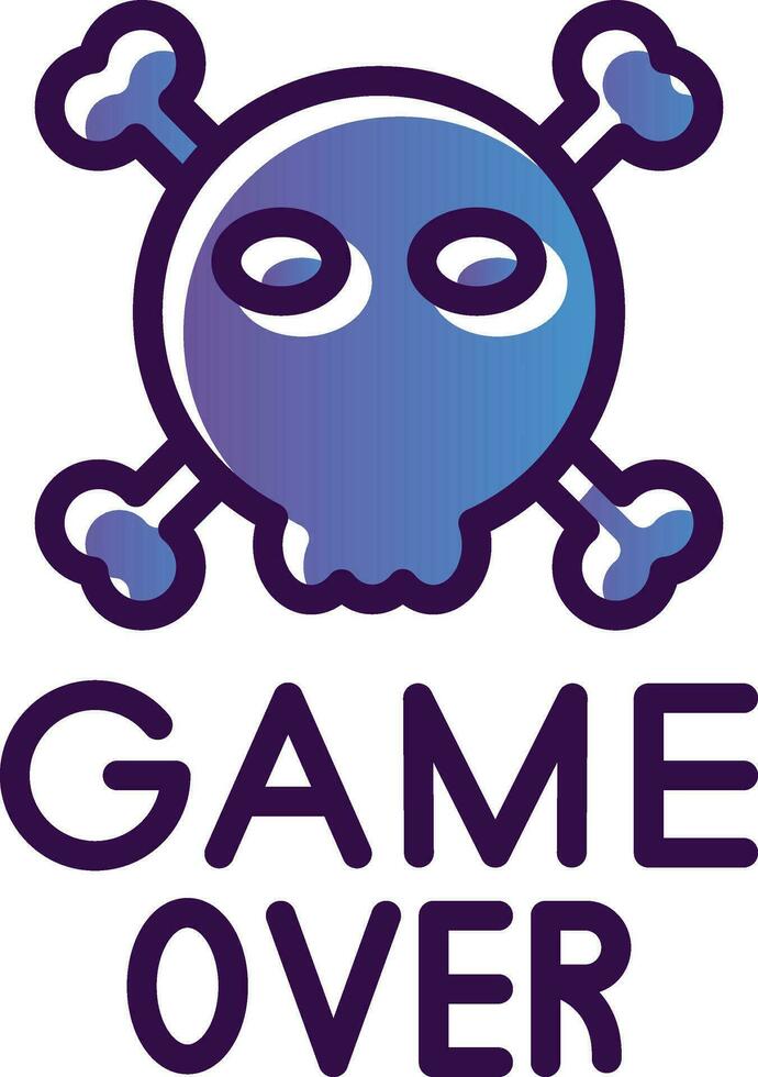 Game Over Vector Icon Design