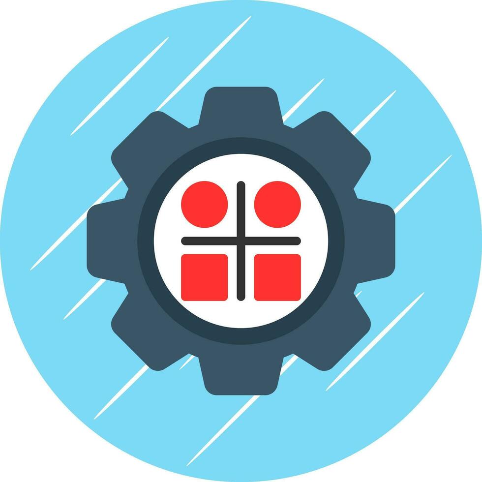 Decision Matrix Vector Icon Design