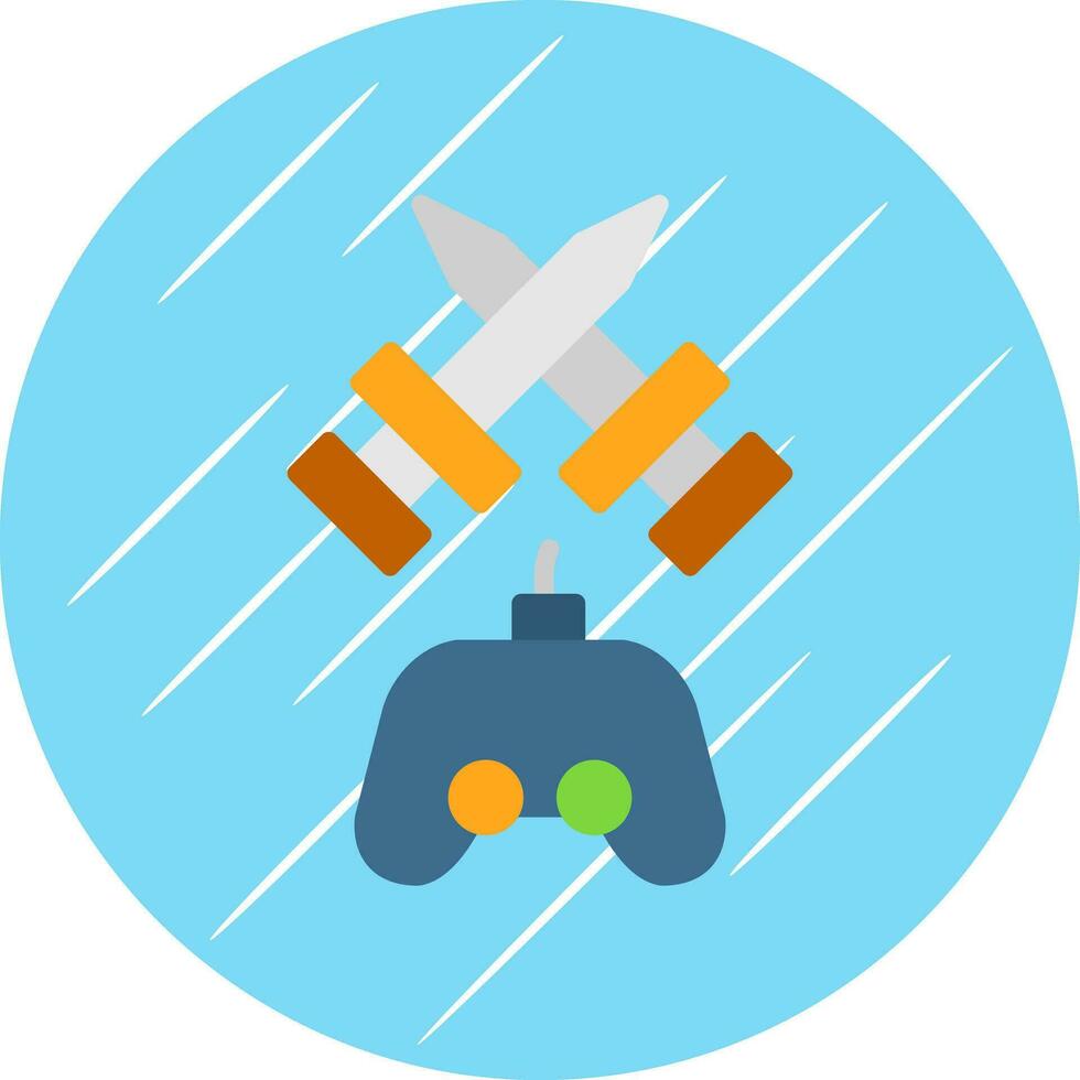 Fighting Game Vector Icon Design