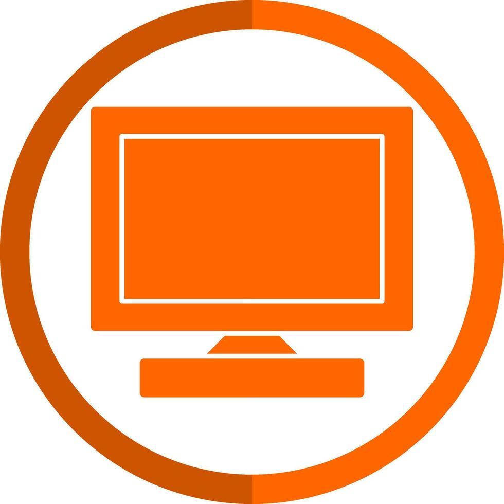 Monitor Screen Vector Icon Design