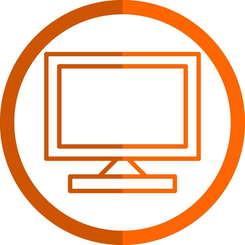 Monitor Screen Vector Icon Design