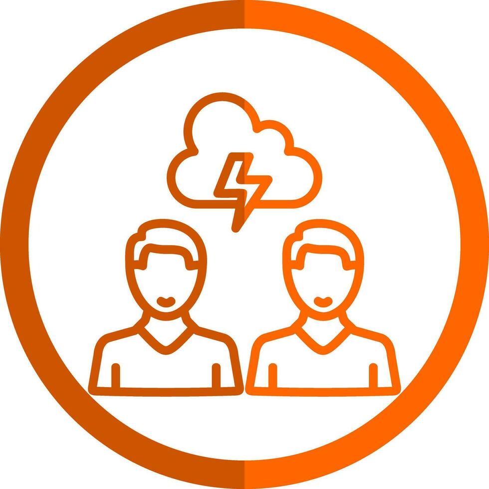 Conflict Management Vector Icon Design