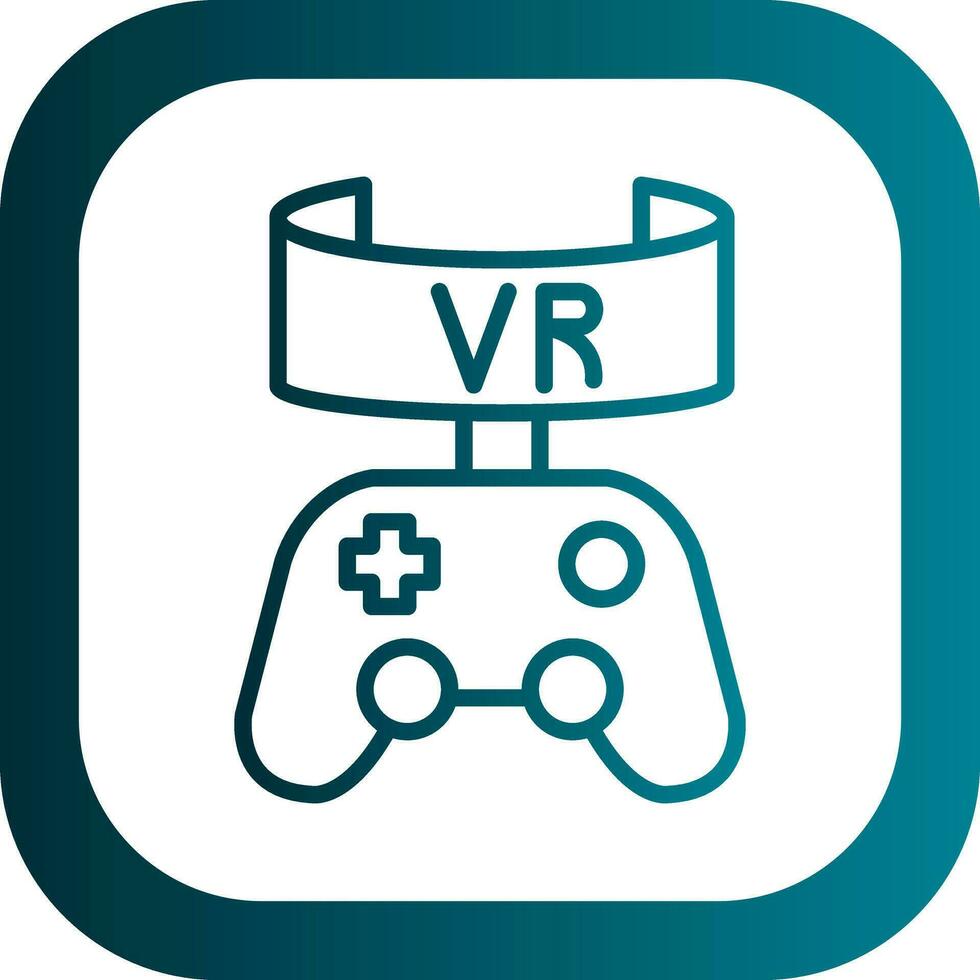 Vr Game Vector Icon Design
