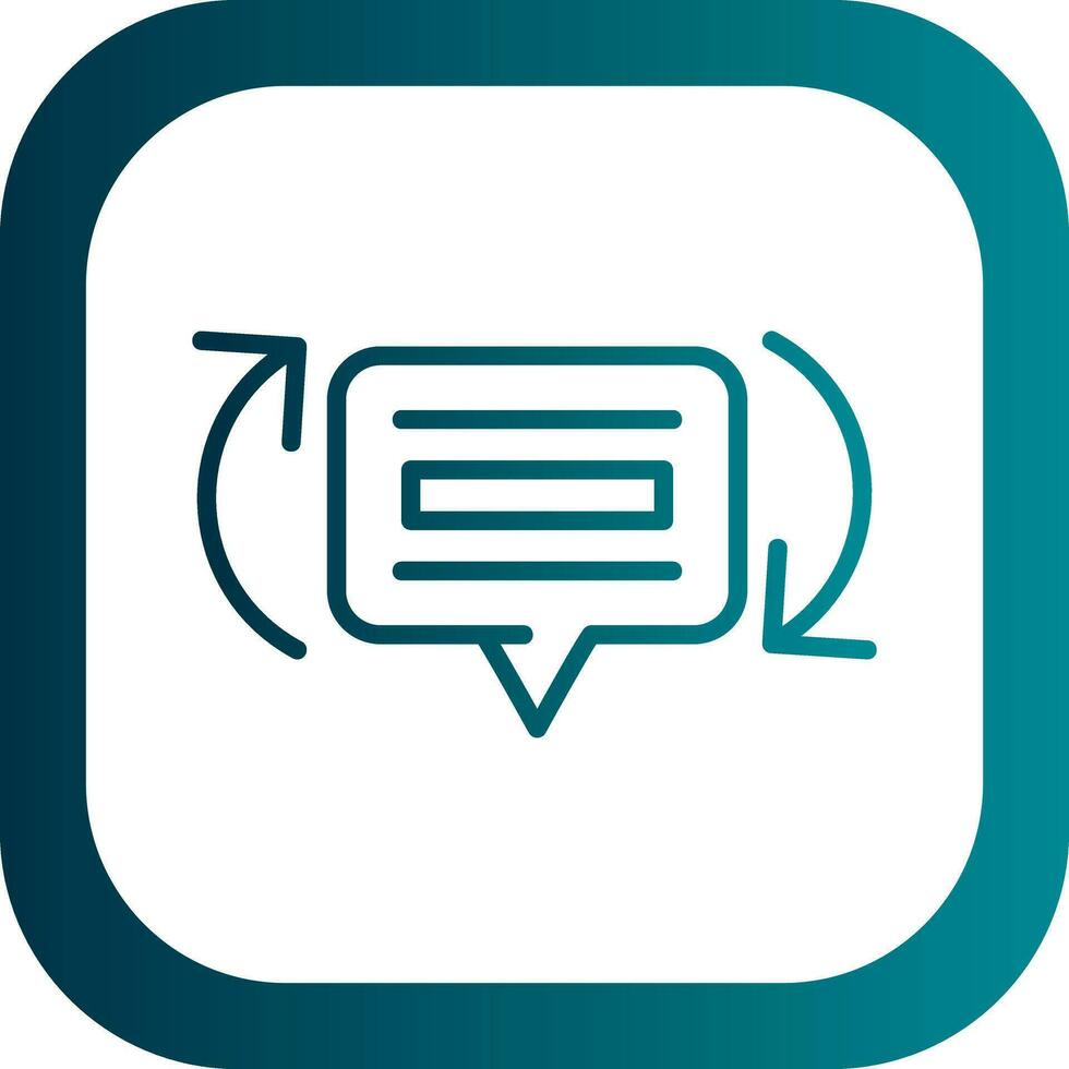 Feedback Loops Vector Icon Design