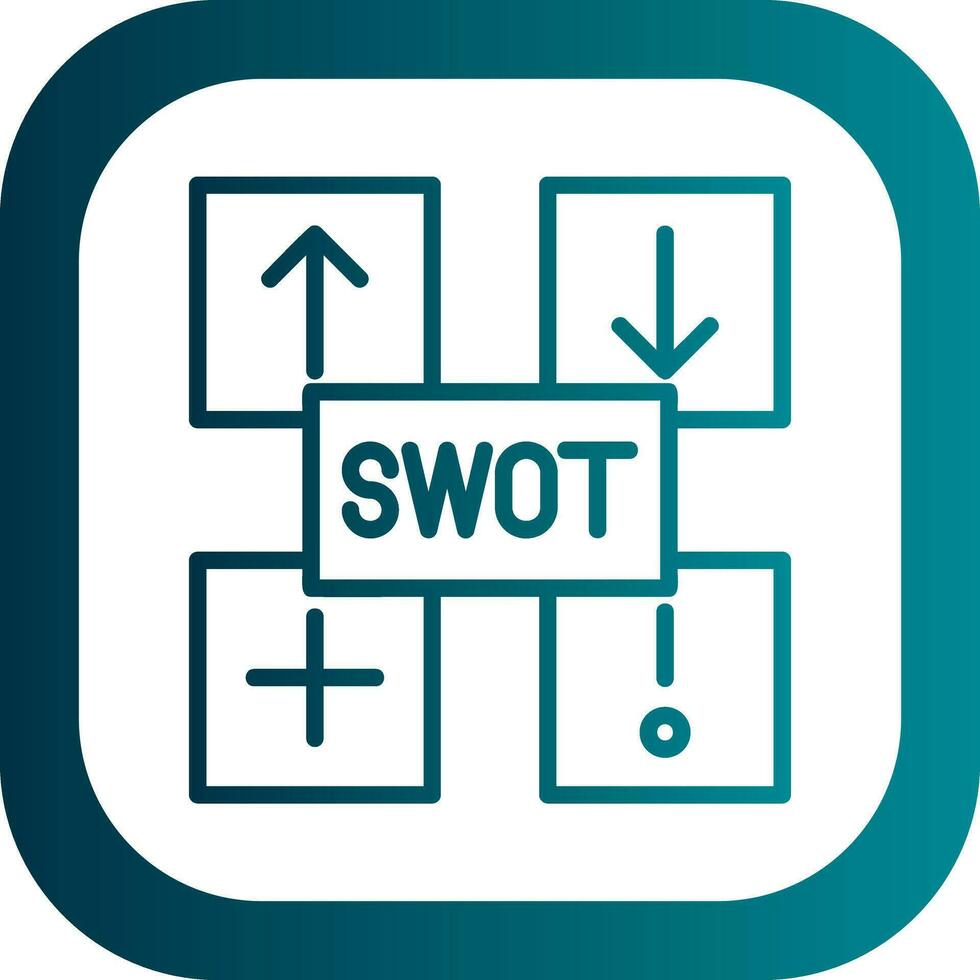 SWOT Analysis Vector Icon Design