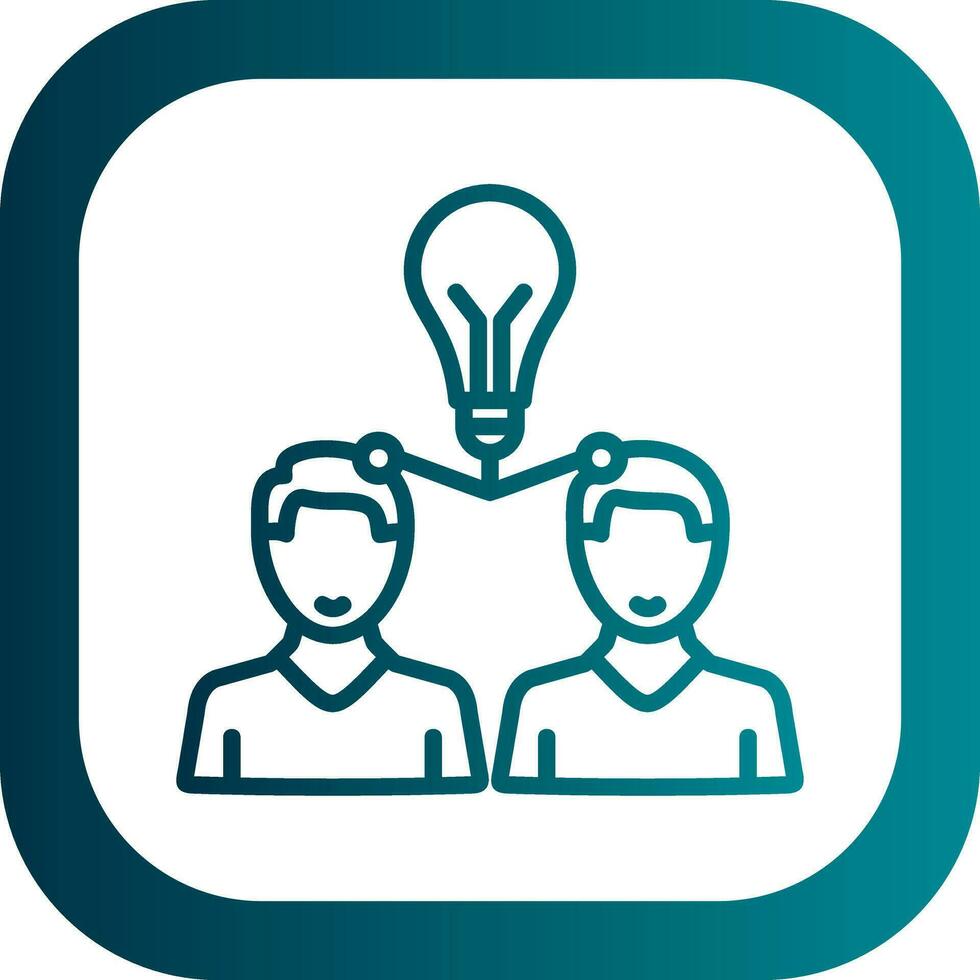 Knowledge Sharing Vector Icon Design