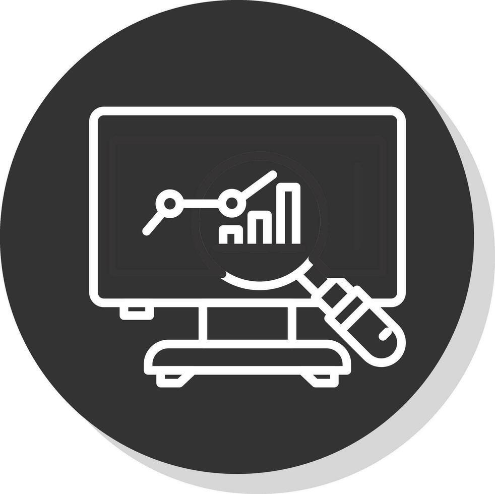 Market Analysis Vector Icon Design