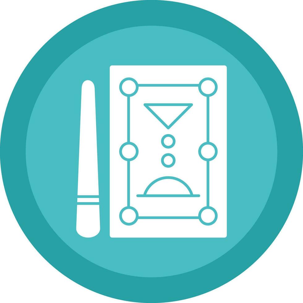 Pool Table Vector Icon Design