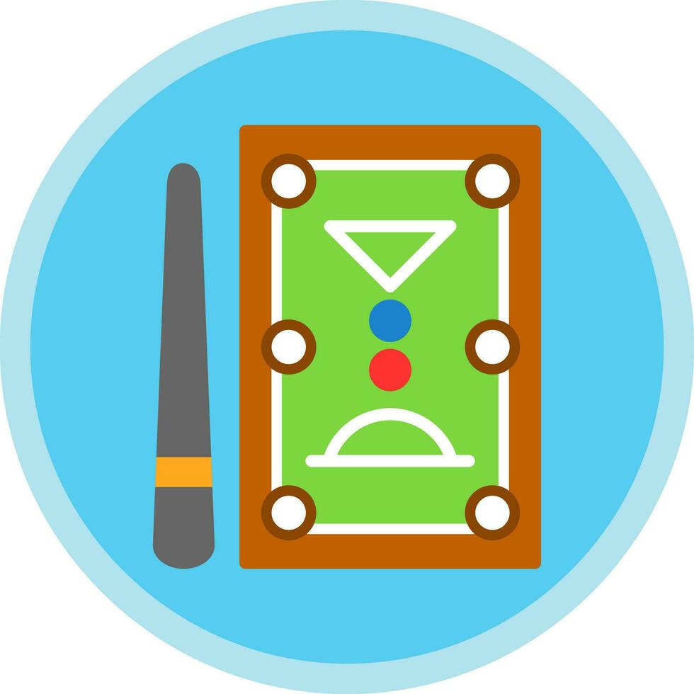 Pool Table Vector Icon Design