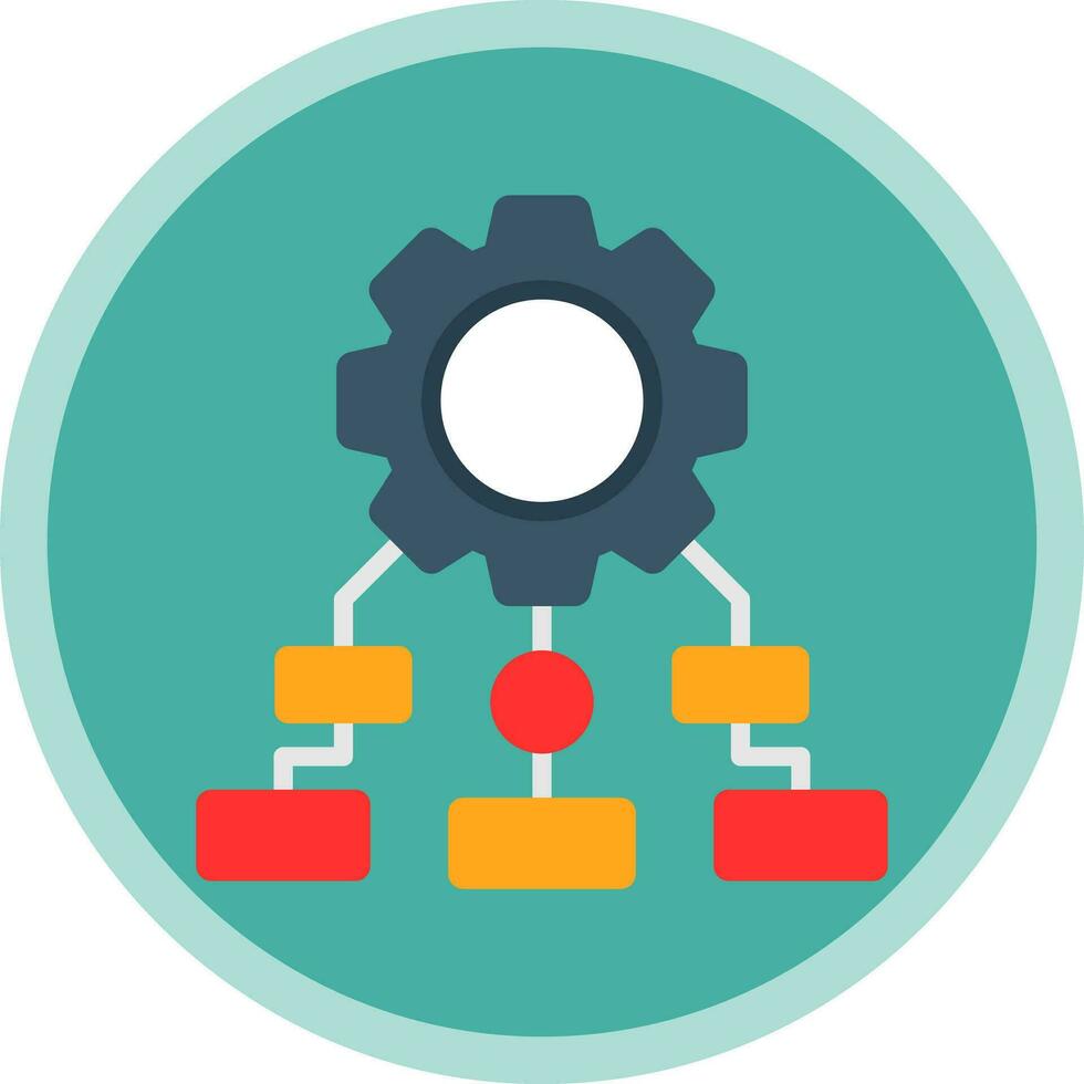 Process Mapping Vector Icon Design