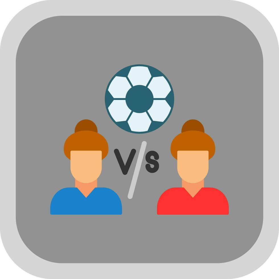 jugador versus jugador vector icono diseño