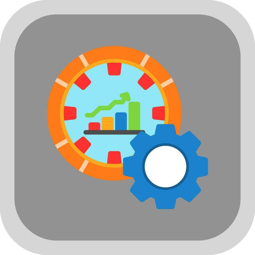 Performance Metrics Vector Icon Design