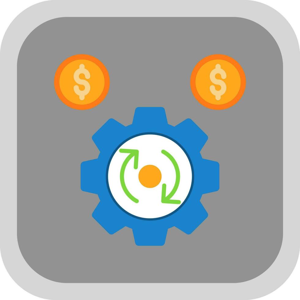 Process Optimization Vector Icon Design