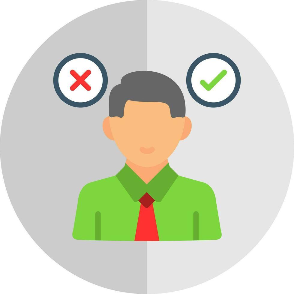 Decision Making Vector Icon Design