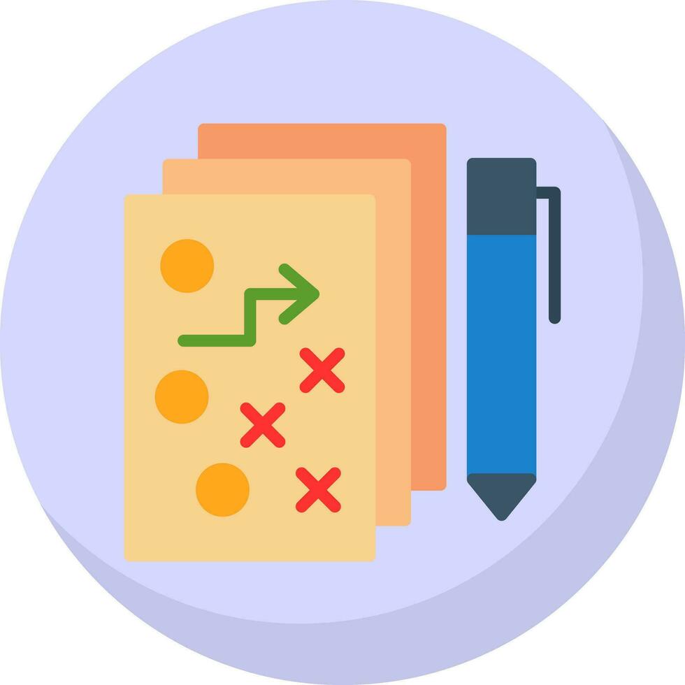 Strategic Plan Vector Icon Design