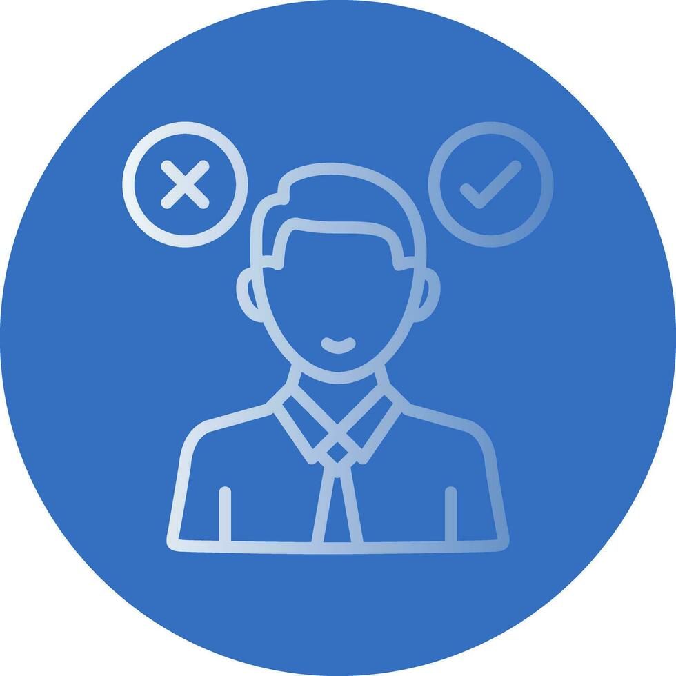 Decision Making Vector Icon Design