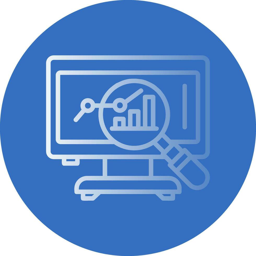 Market Analysis Vector Icon Design