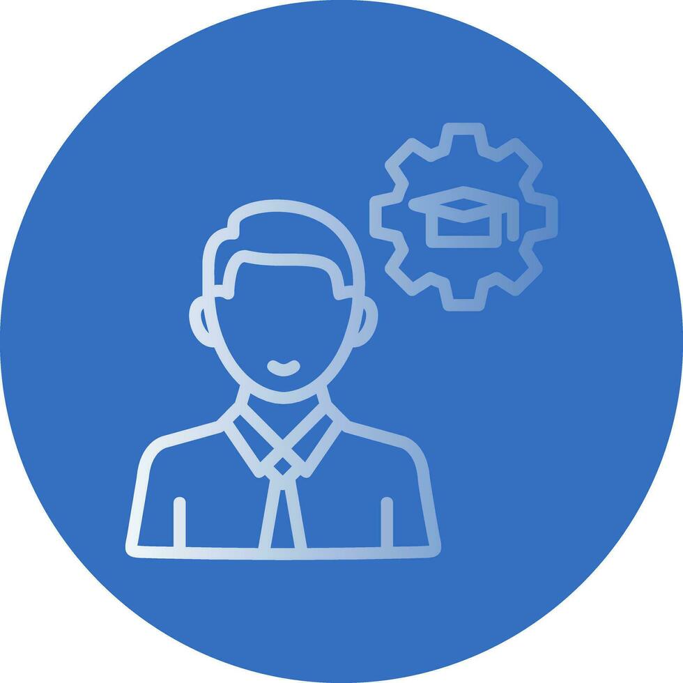 Knowledge Management Vector Icon Design