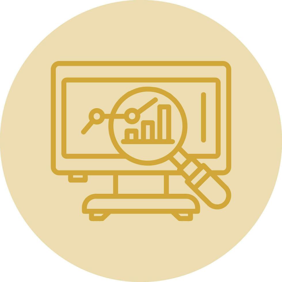 Market Analysis Vector Icon Design